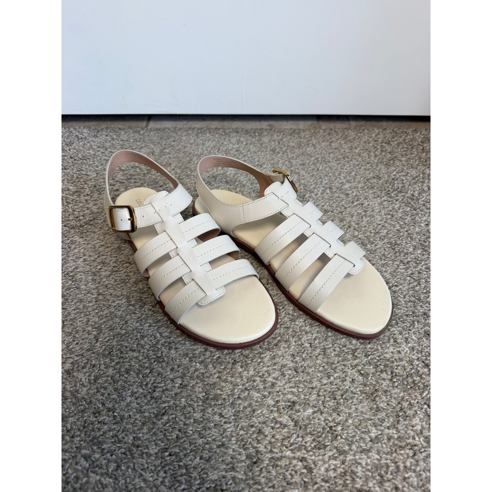 Cole Haan Womens Ivory Leather Fisherman Gladiator Sandals Size 9.5 B